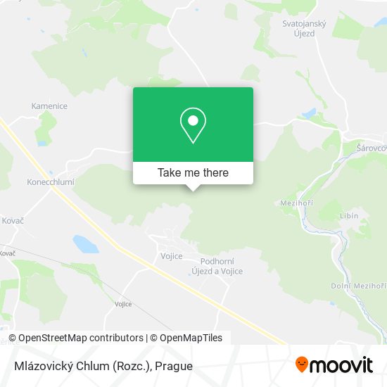 Mlázovický Chlum (Rozc.) map