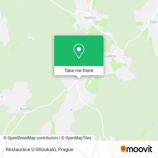 Restaurace U Stloukalů map