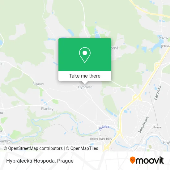 Карта Hybrálecká Hospoda