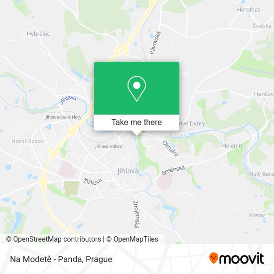 Карта Na Modetě - Panda