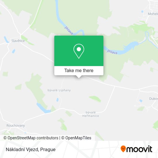 Карта Nákladní Vjezd