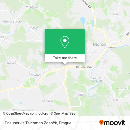 Карта Pneuservis Teichman Zdeněk
