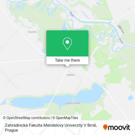 Zahradnická Fakulta Mendelovy Univerzity V Brně map