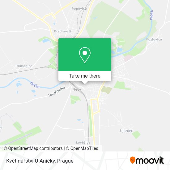 Květinářství U Aničky map