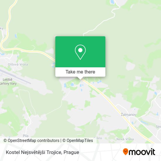 Kostel Nejsvětější Trojice map