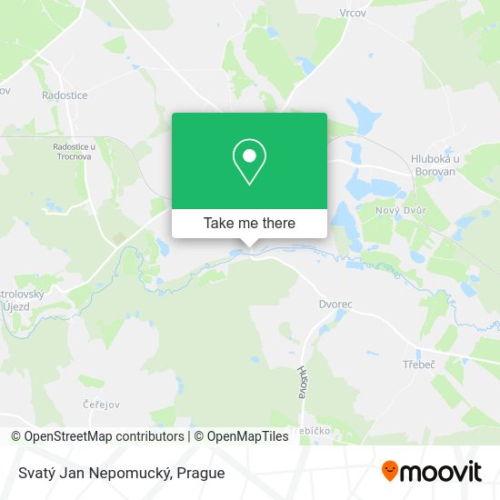 Svatý Jan Nepomucký map