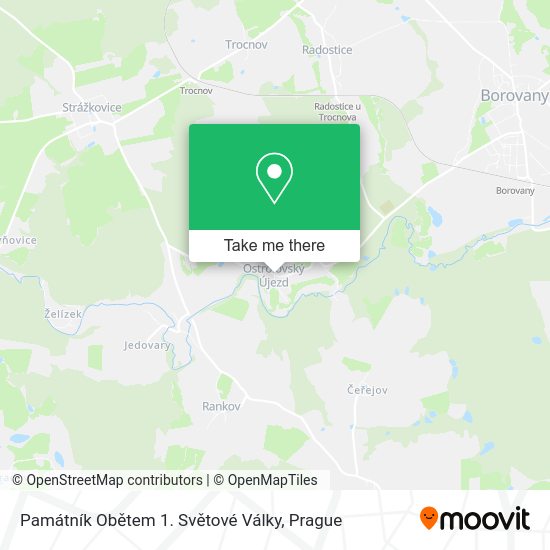 Památník Obětem 1. Světové Války map