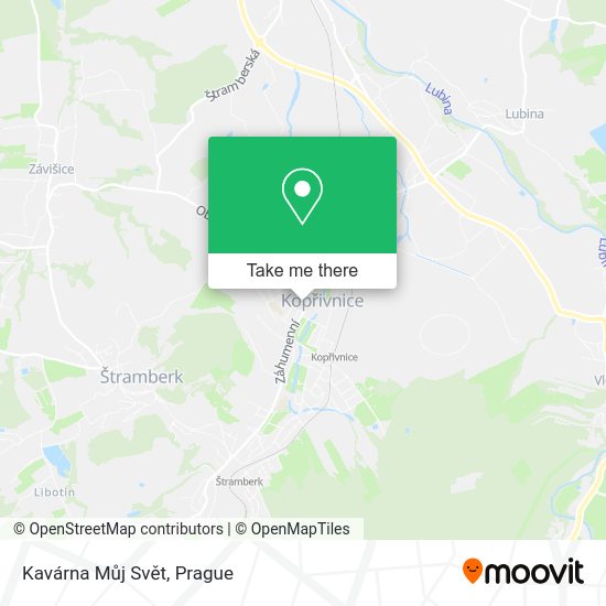 Kavárna Můj Svět map