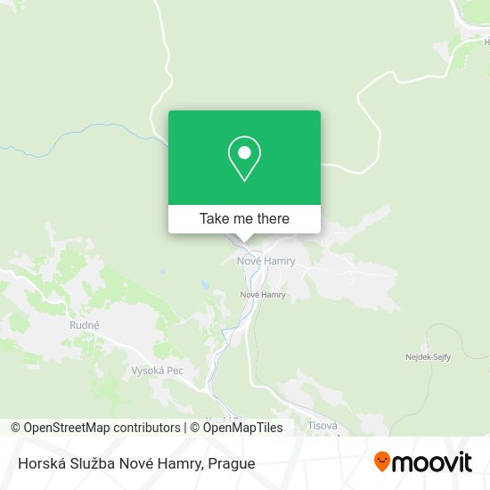 Horská Služba Nové Hamry map