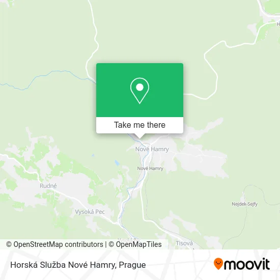 Карта Horská Služba Nové Hamry