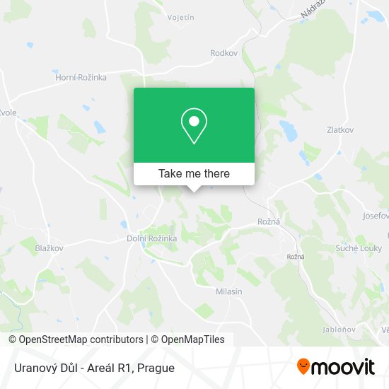 Uranový Důl - Areál R1 map