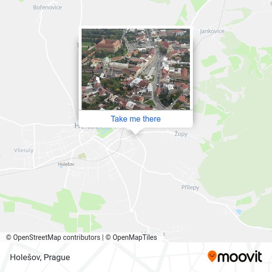 Карта Holešov
