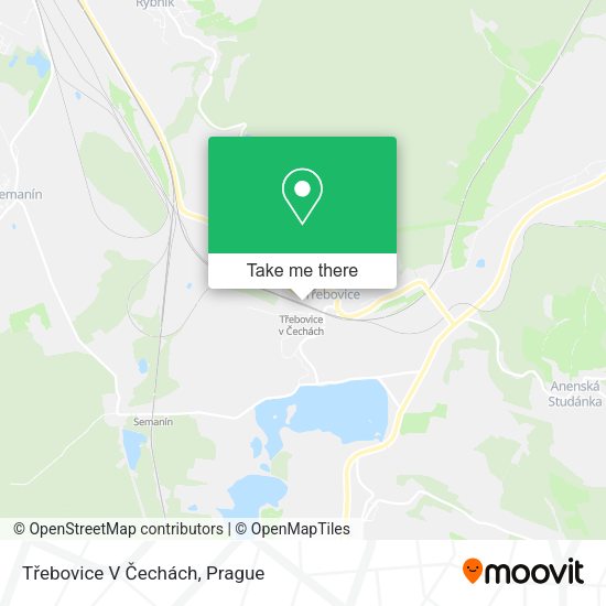 Třebovice V Čechách map