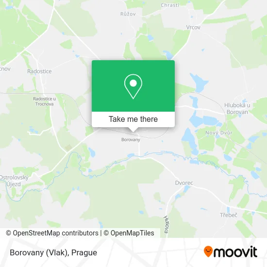 Карта Borovany (Vlak)