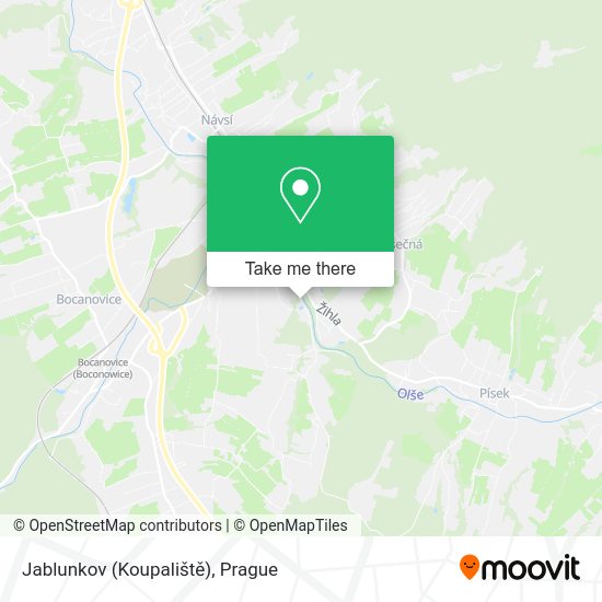 Jablunkov (Koupaliště) map