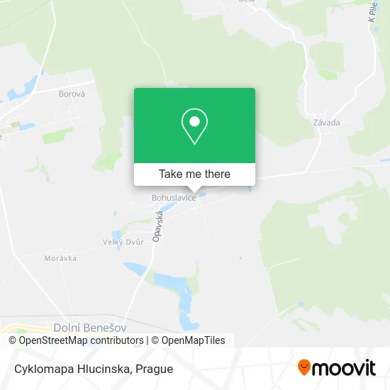Карта Cyklomapa Hlucinska