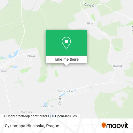 Карта Cyklomapa Hlucinska