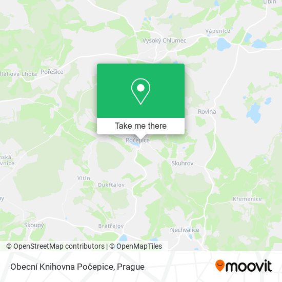 Obecní Knihovna Počepice map