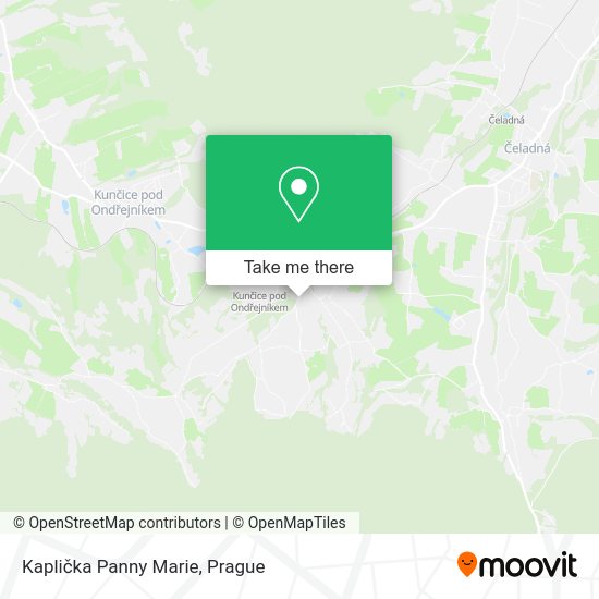 Kaplička Panny Marie map
