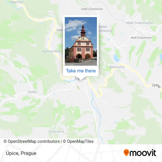 Карта Úpice