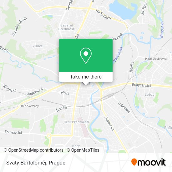 Svatý Bartoloměj map
