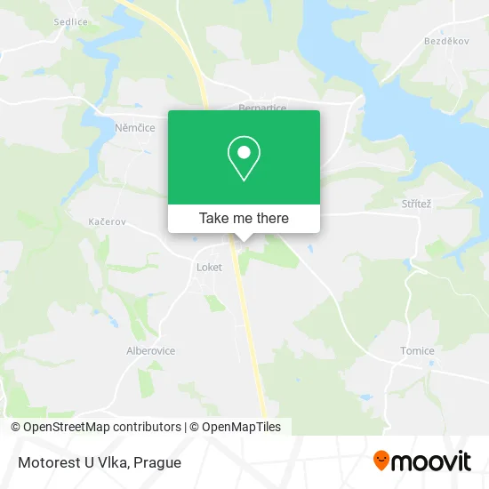 Карта Motorest U Vlka