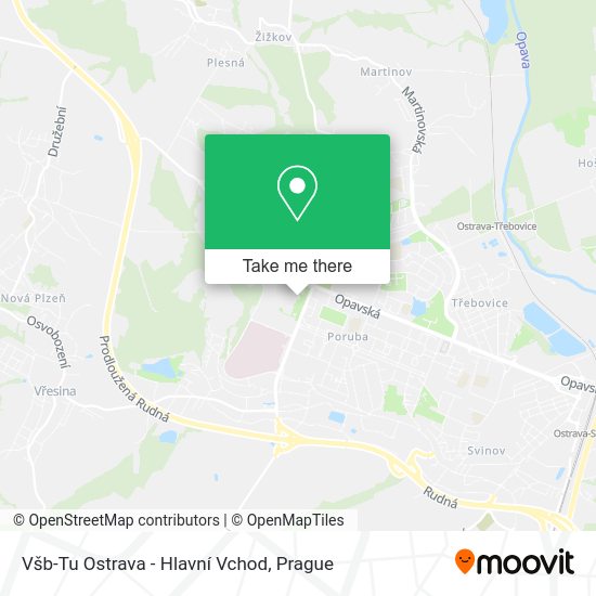 Všb-Tu Ostrava - Hlavní Vchod map