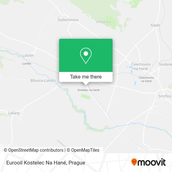 Eurooil Kostelec Na Hané map