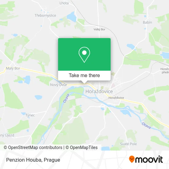 Карта Penzion Houba