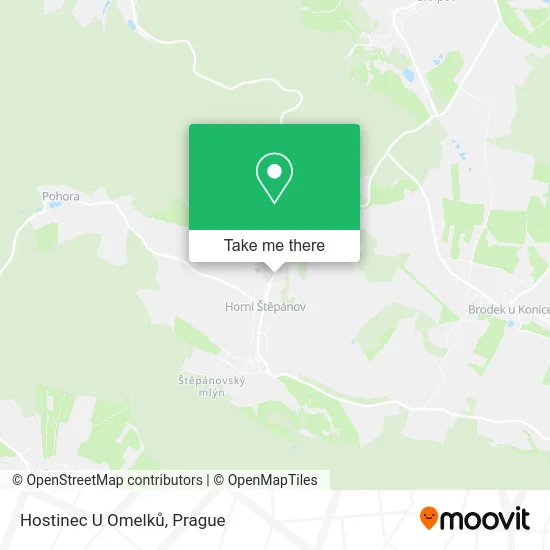 Карта Hostinec U Omelků