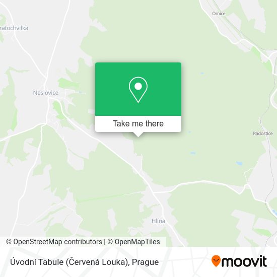 Úvodní Tabule (Červená Louka) map