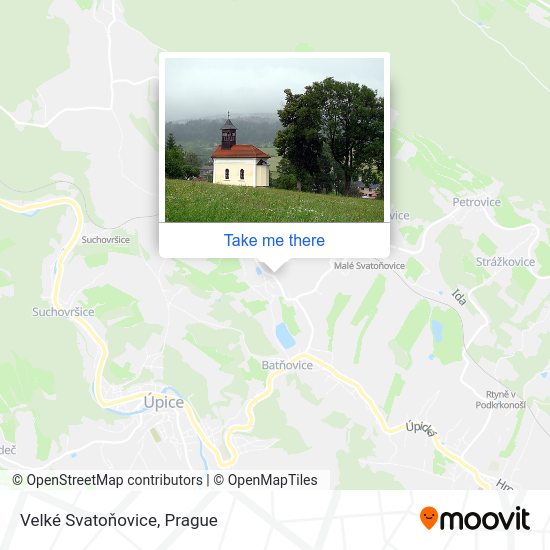 Velké Svatoňovice map
