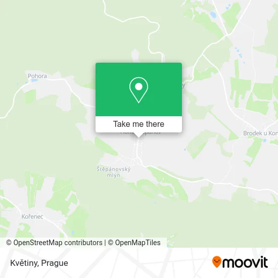 Květiny map