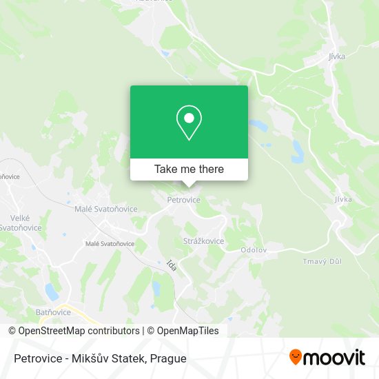 Petrovice - Mikšův Statek map