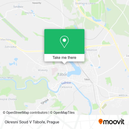 Okresní Soud V Táboře map