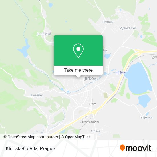 Kludského Vila map