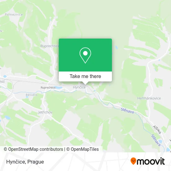 Карта Hynčice