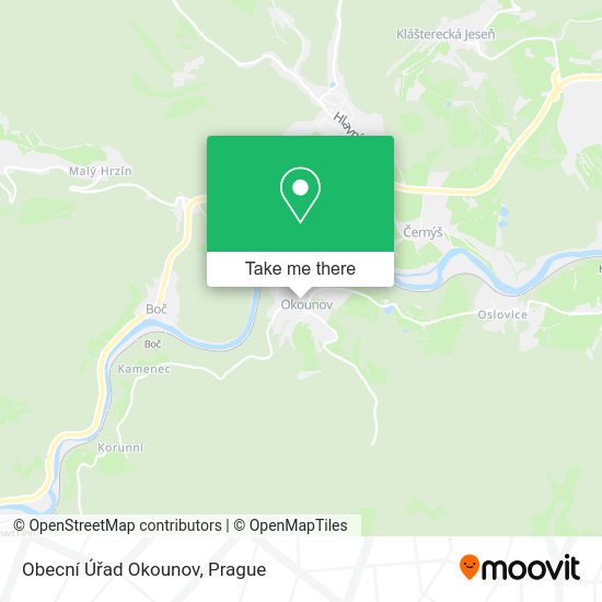 Obecní Úřad Okounov map