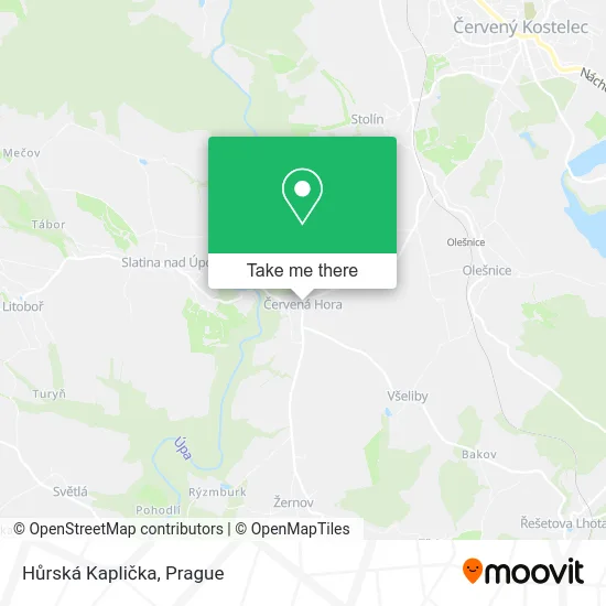 Карта Hůrská Kaplička