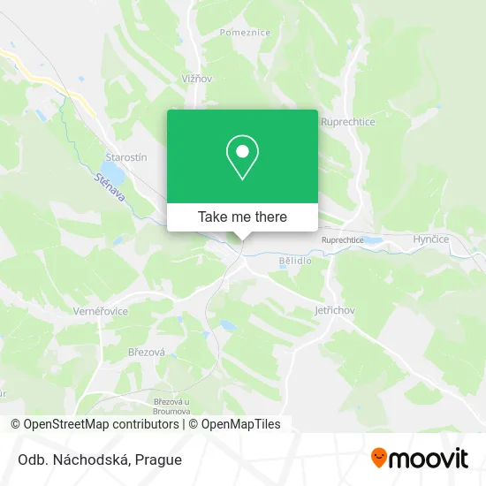 Карта Odb. Náchodská