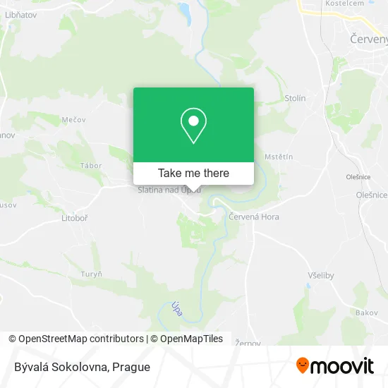 Карта Bývalá Sokolovna