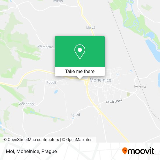 Карта Mol, Mohelnice
