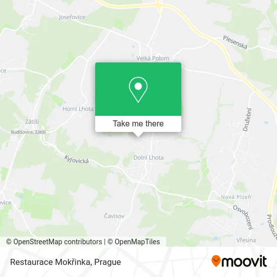 Карта Restaurace Mokřinka