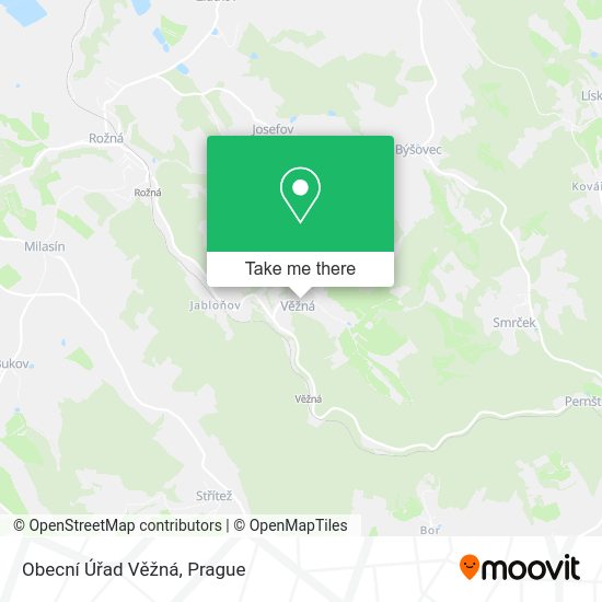 Obecní Úřad Věžná map