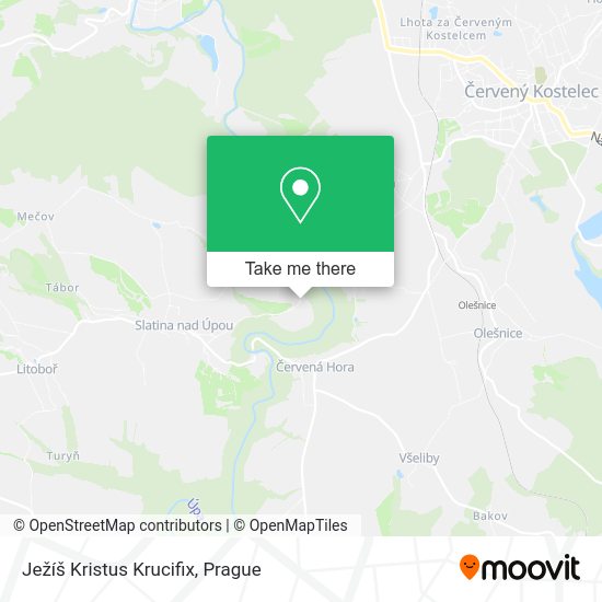 Ježíš Kristus Krucifix map