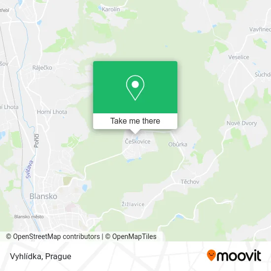 Карта Vyhlídka