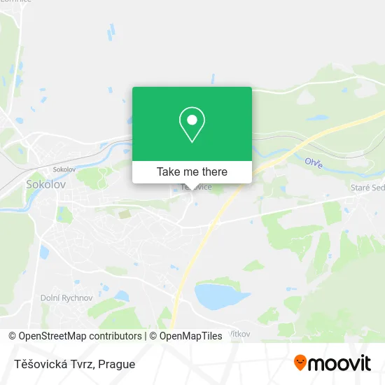 Карта Těšovická Tvrz