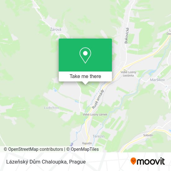 Lázeňský Dům Chaloupka map