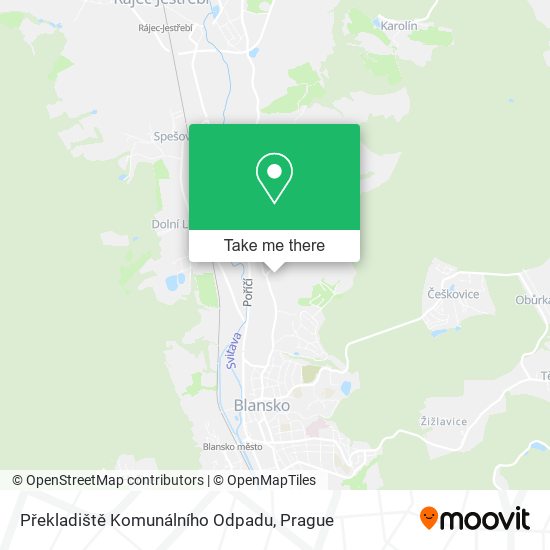 Překladiště Komunálního Odpadu map