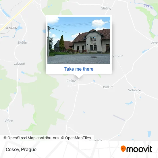 Карта Češov